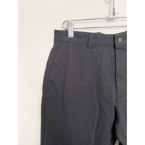 Uniqlo Dress Pants Straight Stretch Polyester Small Black Classic Staple Capsule - Picture 6 of 8